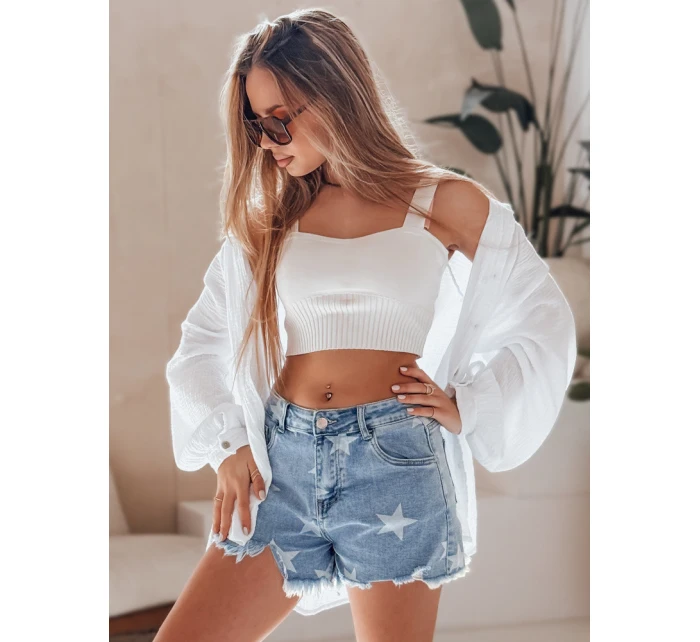 Dámské džínové šortky MOONSTAR blue FashionStreet SY0471