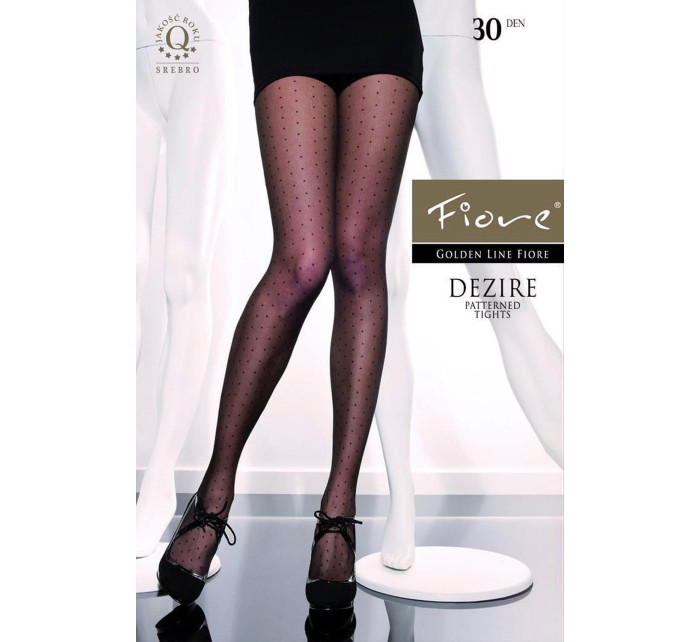Dámské punčochové kalhoty Fiore G 5181 Black Dezire 30 den 5-XL