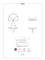 Dámská erotická souprava Darkie teddy - OBSESSIVE Dámská erotická souprava Darkie teddy - OBSESSIVE