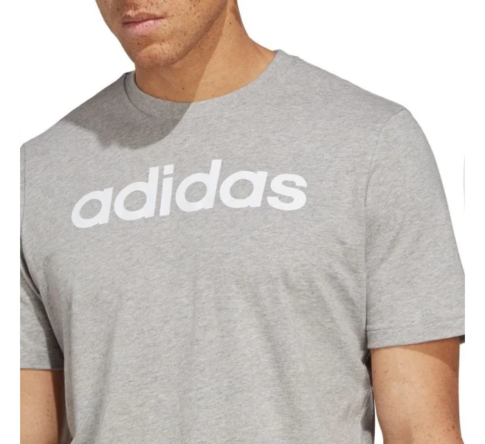 Adidas Essentials Single Jersey Linear Embroidered Logo Tee M IC9277 pánské