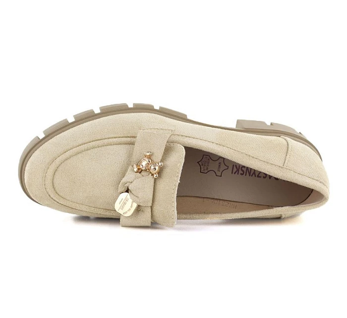 Dámské semišové polobotky s béžové M.Daszynski model 22068845 - M. Daszyński Dámské semišové polobotky s béžové M.Daszynski model 22068845 - M. Daszyński