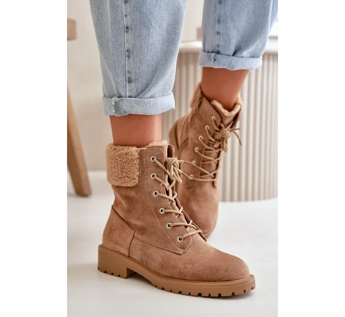 Dámské Zateplené Kotníkové Boty Workery Na Zip Hnědé Mivael Dámské Zateplené Kotníkové Boty Workery Na Zip Hnědé Mivael