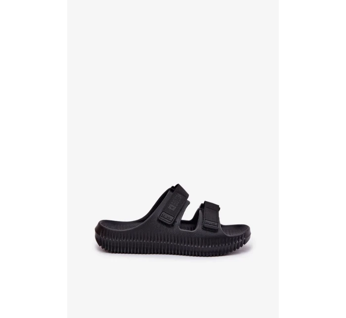 Dámské pěnové pantofle na suchý zip Big Star – černé Dámské pěnové pantofle na suchý zip Big Star – černé