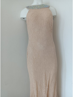 Dámské dlouhé šaty krajkové s kamínky model 18881523 - SOKY&#38;SOKA