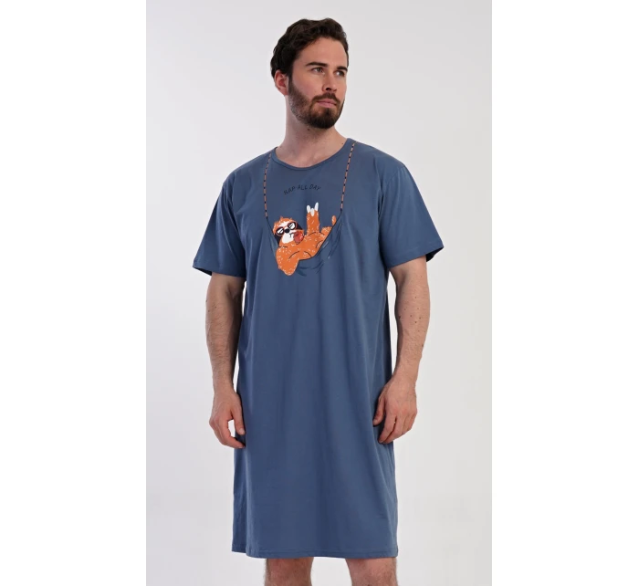 Pánská noční košile s krátkým rukávem model 21362744 - Vienetta MAN