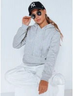 Dámská mikina BASIC s kapucí šedá BY0155 Dámská mikina BASIC s kapucí šedá BY0155