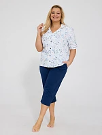 Pyžamo Cornette 347/347 Yvonne kr/r 3XL-5XL rozepínací