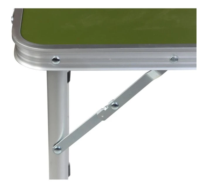 SKLÁDACÍ KEMPINGOVÝ TURISTICKÝ STŮL 120X60X70/62/55CM ZELENÝ