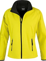 Result R 231F Dámská 2-vrstvá softshell bunda "Printable" 30.231F yellow/black
