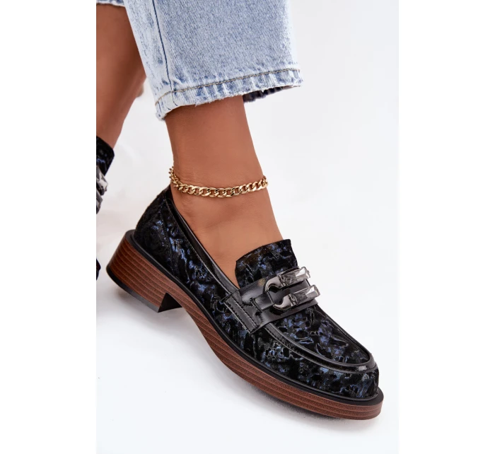 Kožené semišové dámské s detailem  Černé model 21715476 - D&A