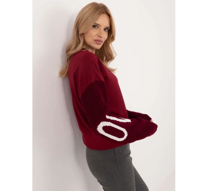 Bluza MI BL model 20608943 bordowy - FPrice