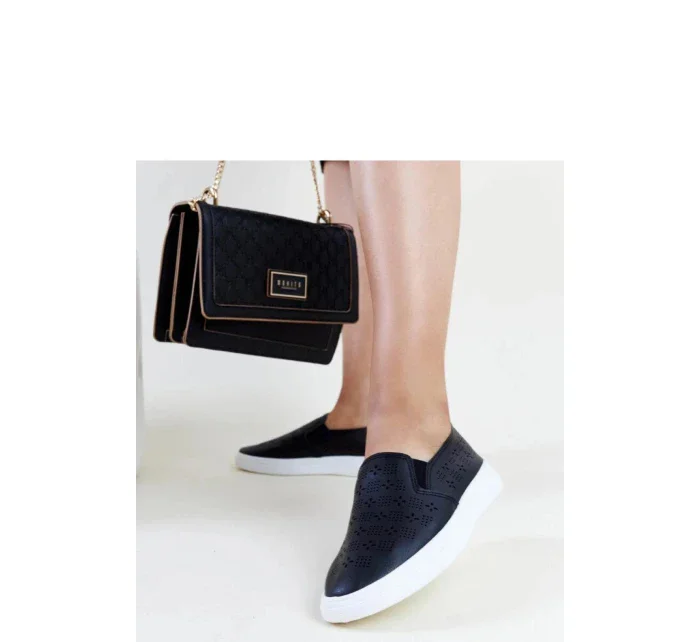 Dámská sportovní obuv TQ2401 / 207317 Černá s bílou - Gemre