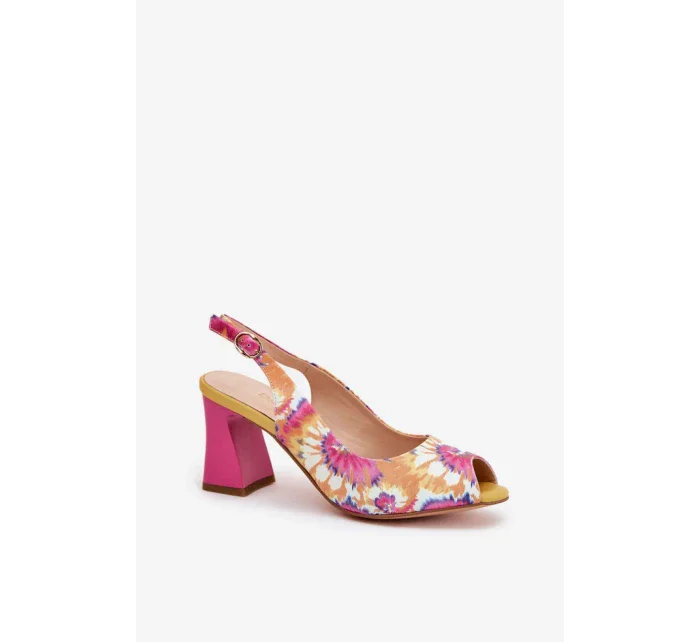 Sandály na podpatku model 210178 Step in style Sandály na podpatku model 210178 Step in style