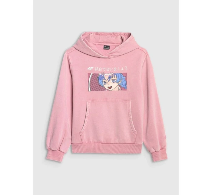 Dívčí mikina s kapucí model 21868360 - 4F