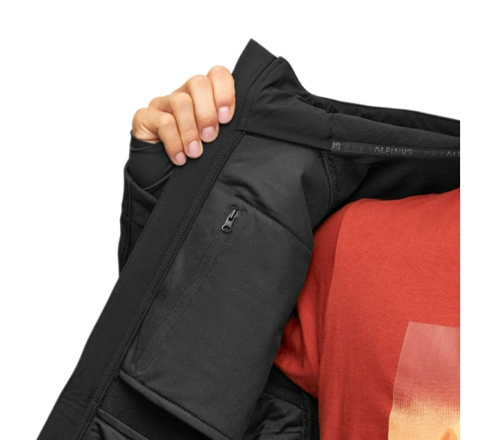 Alpinus ASO pánská větruodolná softshellová bunda do deště Black - FF18965 Alpinus ASO pánská větruodolná softshellová bunda do deště Black - FF18965
