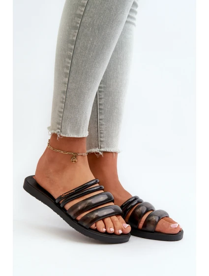 Dámské ploché gumové žabky Puffer Fem Černé model 21662782 - Ipanema Dámské ploché gumové žabky Puffer Fem Černé model 21662782 - Ipanema