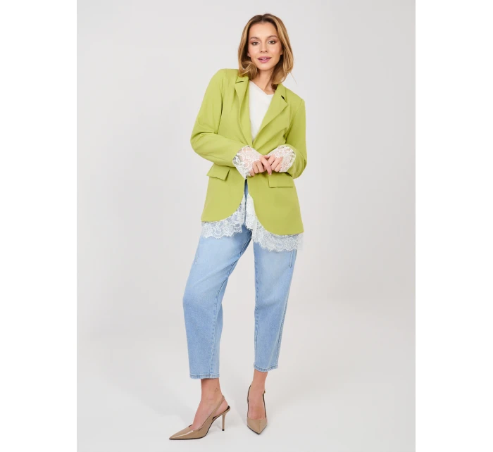 Marynarka IT MA model 22013743 limonkowy - FPrice Marynarka IT MA model 22013743 limonkowy - FPrice