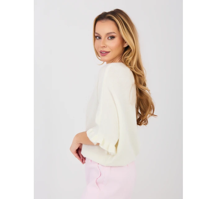 Sweter MI SW model 21937154 ecru - FPrice Sweter MI SW model 21937154 ecru - FPrice