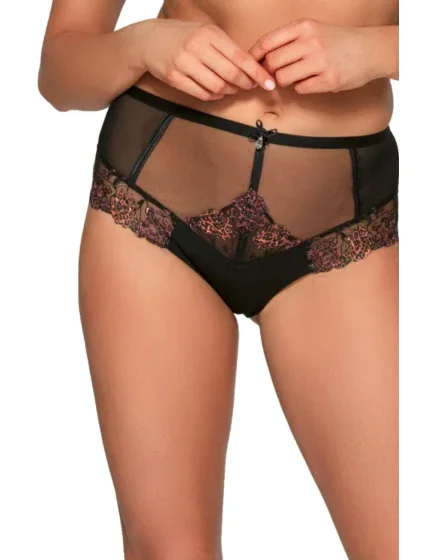 Dámské kalhotky brazilky AV model 17652256 BLACK - Ava Dámské kalhotky brazilky AV model 17652256 BLACK - Ava