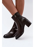 Boty na podpatku model 231623 Step in style Boty na podpatku model 231623 Step in style