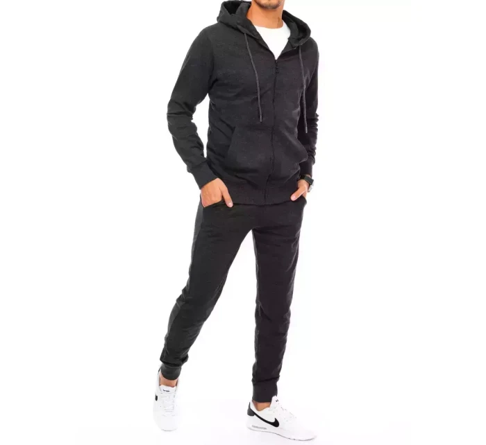 Pánské tmavě šedé tepláky Dstreet AX0536