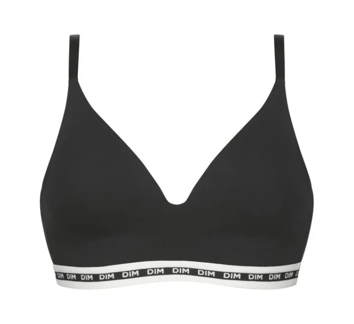Dámská vyztužená podprsenka bez kostic DIM ICONS PADDED TRIANGLE BRA - DIM - černá