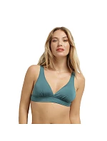 Dámský plavkový bikinový top DIM SWIMWEAR GLOSSY TRIANGLE BRA - DIM - tmavě zelená Dámský plavkový bikinový top DIM SWIMWEAR GLOSSY TRIANGLE BRA - DIM - tmavě zelená
