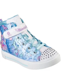 Boty Skechers S Lights Twinkle Sparks Unicorn Daydream Jr 314800L-BLMT