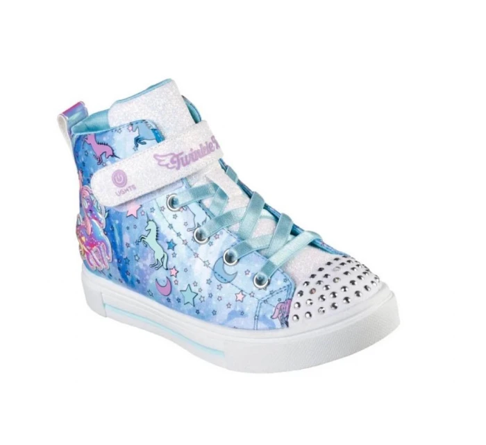 Boty Skechers S Lights Twinkle Sparks Unicorn Daydream Jr 314800L-BLMT