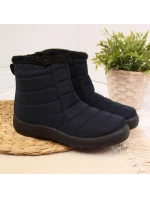 Nepromokavé sněhové boty na zip NEWS W model 18847113 navy blue - Inny Nepromokavé sněhové boty na zip NEWS W model 18847113 navy blue - Inny