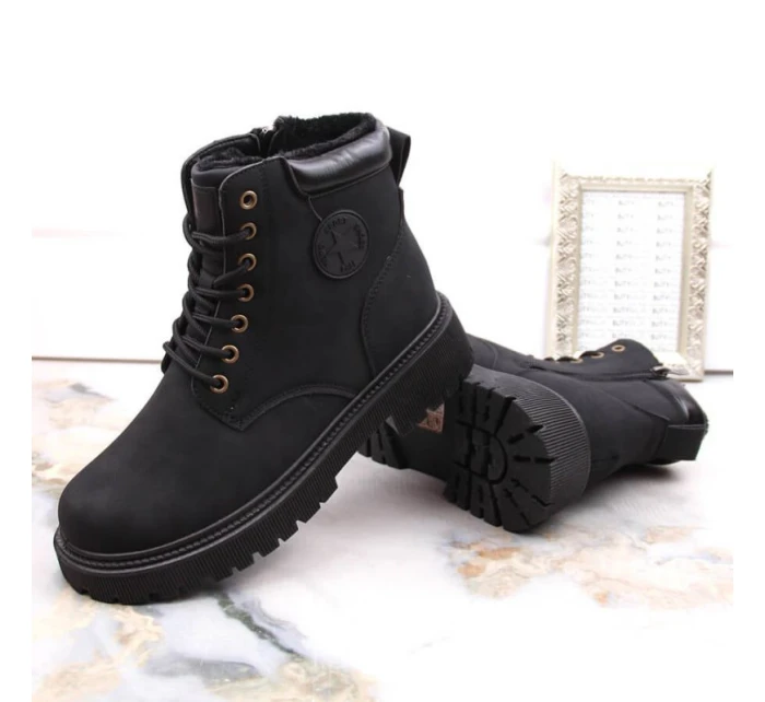 Zateplené trapery se zipem W model 19374782 černá - NEWS Zateplené trapery se zipem W model 19374782 černá - NEWS