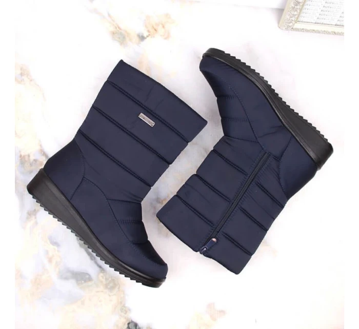 Dámské vysoké sněhule W EVE436B navy blue - Novinky