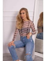 Halenkové body v bronzové béžové barvě