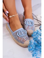 Dámské krajkové espadrilky s ozdobou modrý Summer Dream Dámské krajkové espadrilky s ozdobou modrý Summer Dream