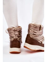 Dámské sněhule Memory Foam Big Star KK274276 Zlato-hnědá