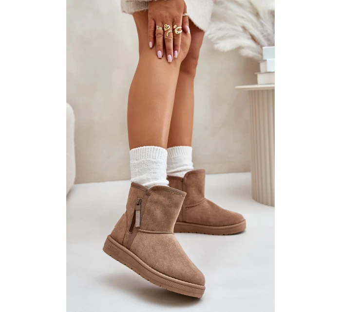 Dámské Sněhule Big Star OO274A165 Béžové