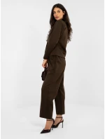 Spodnie IT SP model 21946625 ciemny brązowy - FPrice