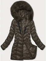 Hnědá dámská zimní bunda model 21246282 - J.STYLE Hnědá dámská zimní bunda model 21246282 - J.STYLE