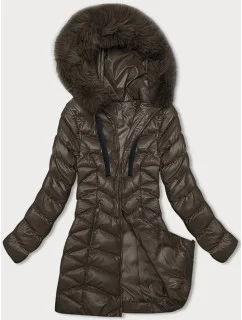 Hnědá dámská zimní bunda (5M3139-501)