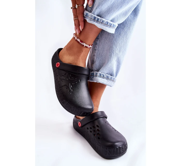 Dámské světlé pantofle Big Star II275001 Černá Dámské světlé pantofle Big Star II275001 Černá