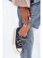 Dámské Tenisky Na Platformě GOE RR2N4103 Tmavě Modré Dámské Tenisky Na Platformě GOE RR2N4103 Tmavě Modré