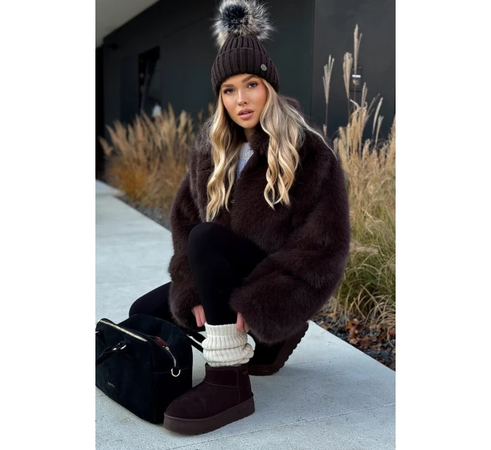 Nízké sněhule na platformě Big Star model 21708613 čokoládové - Big Star Shoes Nízké sněhule na platformě Big Star model 21708613 čokoládové - Big Star Shoes