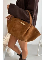 Kožená kabelka z přírodního semiše Camel model 21721790 - Boto