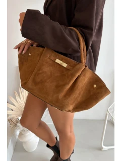 Kožená kabelka z přírodního semiše Camel model 21721790 - Boto