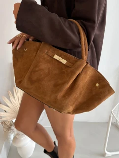 Kožená kabelka z přírodního semiše Camel model 21721790 - Boto