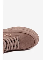 Semišové tenisky na platformě Taupe model 22355557 - Boto Semišové tenisky na platformě Taupe model 22355557 - Boto