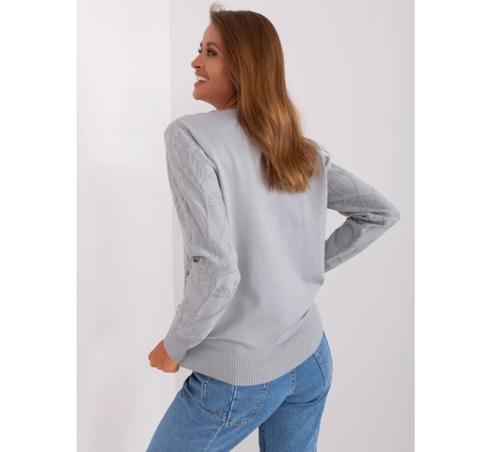 Sweter AT SW model 18895636 szary - FPrice