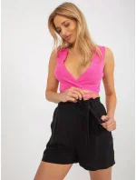 Šortky D73760R62159KA černá Šortky D73760R62159KA černá