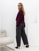 Sweter IR SW model 22544386 bordowy - FPrice Sweter IR SW model 22544386 bordowy - FPrice