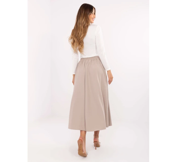 Spódnica IT SD model 21441143 beżowy - FPrice Spódnica IT SD model 21441143 beżowy - FPrice